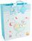 Levivo Baby 3D- Design 1, Hellblau Geschenktasche, Pappe, Blau, 26 x 12 x 32 cm