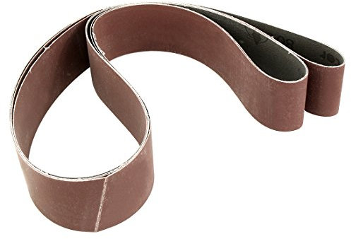 Sourcingmap 2-Inch x 72-Inch Aluminum Oxide Sanding Belt 800 Grits Sandpaper Flush Joint for Belt Sander 2pcs