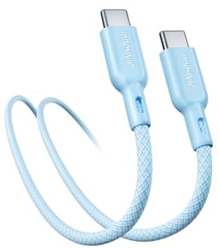 INNOSTYLE USB C Kabel, Ladekabel Schnellladekabel USB C auf USB C 2M 60W Typ C PD für Samsung S24 S23 Ultra iPhone 16 15 14 Pro Max Pixel 7 iPad Pro MacBook Air