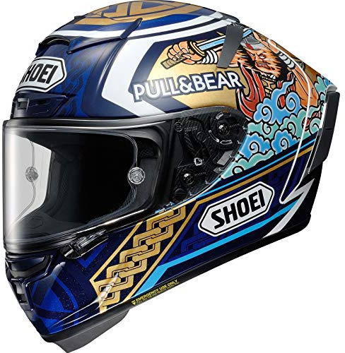 Shoei X-Spirit 3 Marquez Motegi 3 Replica Motorcycle Helmet S Blue (TC-2)