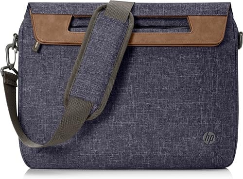 HP Renew Valigetta per Notebook Fino a 14”, Vano Computer Imbottito, Apertura dall’Alto, Tasche Interne, Tessuto Resistente, Maniglie Robuste, Impermeabile, Blu Navy