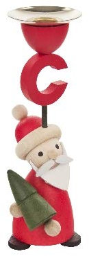 Rudolphs Schatzkiste Kerzenhalter Ruprecht mit Baum BxHxT 40x130x45mm NEU Kerzenständer Kerzenleuchter