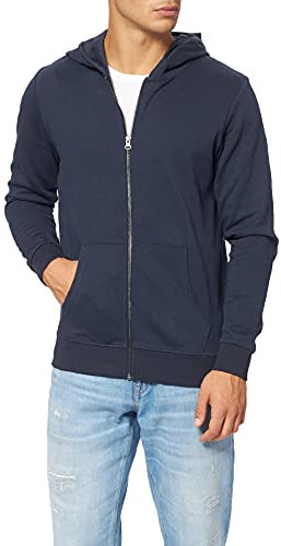 Jack & Jones Junior JJEBASIC Sweat Zip Hood Noos JR Chaqueta de Punto, Navy Blazer, 128/ para Hombre