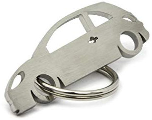 Streetculture CarShape Schlüsselanhänger aus Edelstahl - Kompatibel mit Opel Adam Car Shape