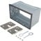 Trintion Autoradio Doppel 2DIN Einbaurahmen Universal Metall Rahmen Einbauschacht Radioblende Einbausatz für Doppel Din Autoradio Radio Auto DVD Player