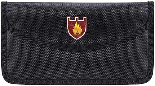 TKTTBD Feuerfeste Geldtasche - Geldkassette/Dokumententasche - Feuer- Und Wasserdicht Sichere Geldscheintasche - Silikonbeschichtete Feuerfeste Tasche Für Ordner, Schmuck Und Reisepass (A)