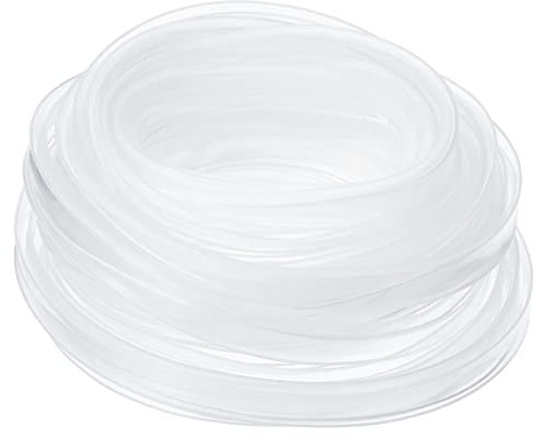 PATIKIL Silicone Tube Manche, Plat Flexible IP67 Imperméable Protection Couverture Apte 3528/2835/3014 8mm Large Bande LED, Transparent