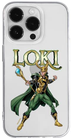 ERT Group Handyhülle für Apple iPhone 14 PRO Original und offiziell Lizenziertes Marvel Muster Loki 002 optimal an die Form des Handy angepasst, teilweise transparent