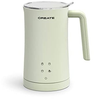 CREATE/MILK FROTHER STUDIO/Espumador calentador de leche eléctrico verde/Pantalla táctil, 4 programas automáticos, sitema de seguridad, 350ml, uso en frío o en caliente, 400 W