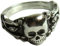 MK-Art Militaria Totenkopfring mit Schlangen, Husarenring