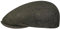 Stetson Woodfield Linen Flatcap - Leinenmütze Herren - Schirmmütze aus Leinen mit UV-Schutz (+40) - Sommercap Herringbone - Flat Cap Frühjahr/Sommer - Herrenmütze dunkeloliv 63 cm