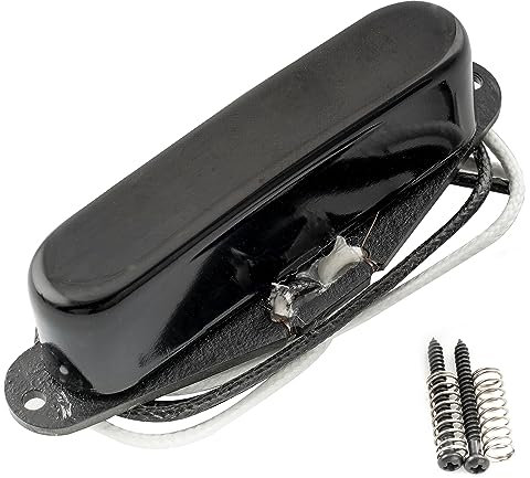 Artec TFA40 Alnico 5 Micro Telecaster Manche Standard 5,1K pour Guitare Electrique Style Tele, Noir