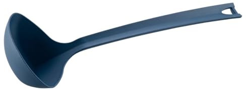 Tasty Mestolo monoblocco in plastica 2H, 32 x 11 cm, ideale per riempire e servire salse e zuppe, lavabile in lavastoviglie, colore: blu