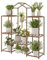 Bamworld Plant Stand Indoor Hanging Plant Shelf Outdoor Large Plant Rack for Multiple Plants Boho Home Decor Plant Gift for Mom Woman