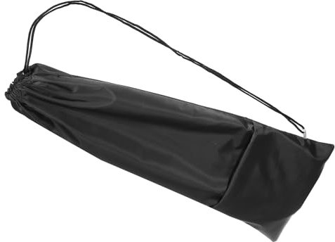 PATIKIL Badmintonschläger-Hülle, wasserdichte Oxford-Badminton-Schlägertasche mit Reißverschlusstasche und Zugband-Schultergurt, leicht, schwarz