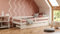 YOUKO Kinderbett 190x90 aus Kiefernholz - Montessori Bett Schlichten Stil - Kinder Bett für Jungen und Mädchen - Kinderbett mit rausfallschutz Ohne Matratze und Schublade