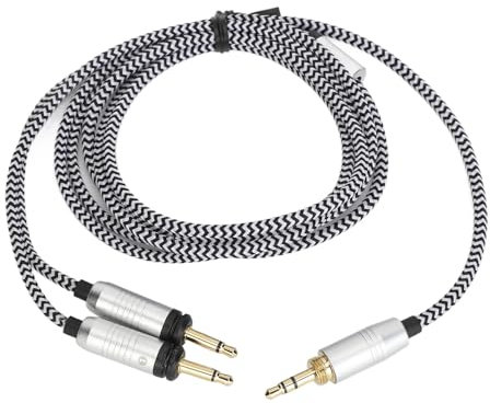 Cable de Auriculares Cable de Sonido para Auriculares Focal Elegia/Glear MG/Celestee/Stellia/Elear/Clear/Radiance, Cable de Audio de 3,5 Mm 130 Cm/51,2 Pulgadas Plug