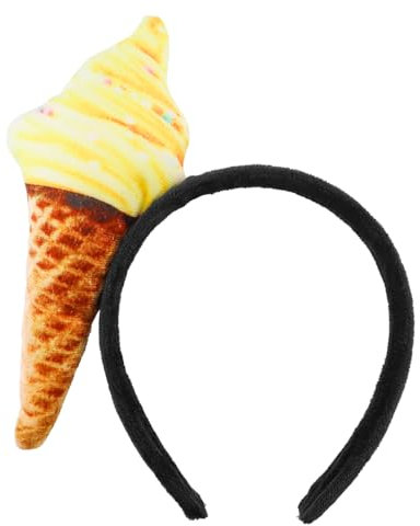 LNQ LUNIQI 1 Stück Eiscreme Stirnband Essen Haarreifen Eis Kopfbedeckung Geburtstags Party Lustige Sommerfest Zubehör für Kinder Erwachsene