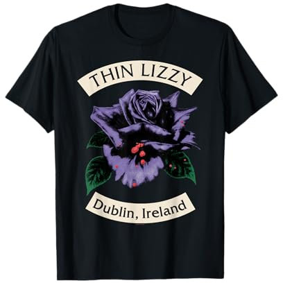 Thin Lizzy – Black Rose Dublin T-Shirt