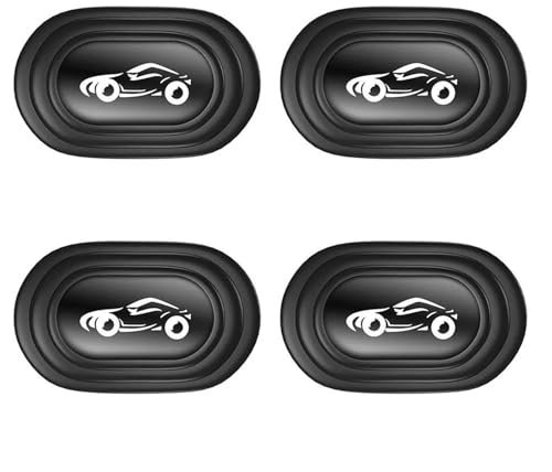 DZSQOMHGD Intérieure Automobile Coussin D'isolation Phonique pour Coffre Voiture 1/4 Pièces Joint Universel Absorbant Les Chocs Autocollants Coussin Épais Voiture Intérieur(4PCS B)