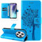 Dcjlbo Cover per Xiaomi Redmi 14C Custodia Cover in Pelle Portafoglio a Libro con Pellicola Vetro Temperato Porta Carte Magnetica Cover Flip Case Cuoio Antiurto Custodia per Xiaomi Redmi 14C-Blu