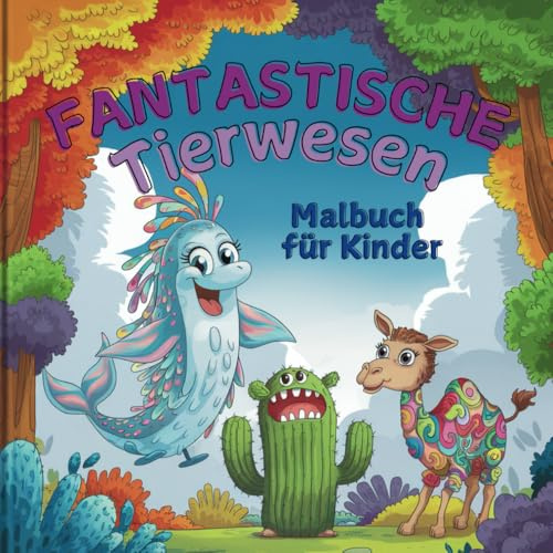 Fantastische Tierwesen - Malbuch für Kinder ab 5 Jahren: Ausmalbuch für Kinder (Malbücher für Kinder)