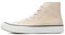 Ladies Fashion Trainers High Top Canvas Shoes for Women Men Classic Lace Up Plimsolls Pumps Sneakers Casual Tennis Walking Shoes Beige