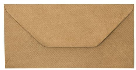 Kuvertwelt Briefumschläge DIN C6 (220x110mm) - Nassklebend - Hochwertige Umschläge in verschiedenen Stückzahlen 25 Stück Briefumschläge DIN Lang nassklebend Natron-Kraftpapier Gerippt