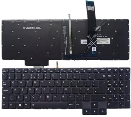 fqparts Teclado portátil para For Lenovo For Ideapad Gaming 3 15IMH05 3-15ACH6 3-15ARH05 3-15IHU6 3 15IHU6 Negro UK Edition