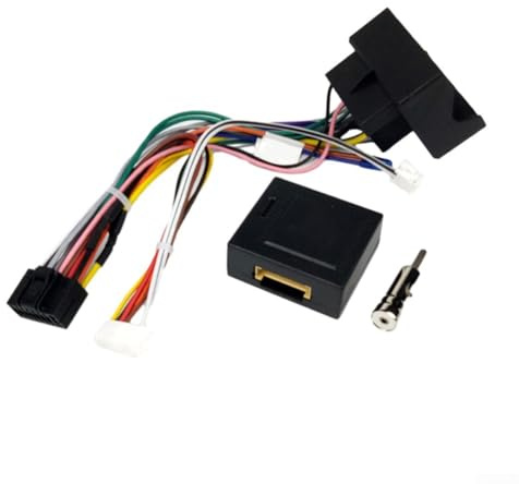 Donkivvy 16 Pin Radio Wiring Harness & CAN Bus Decoder Fits for Ford Fiesta C-Max S-Max 2005-2016