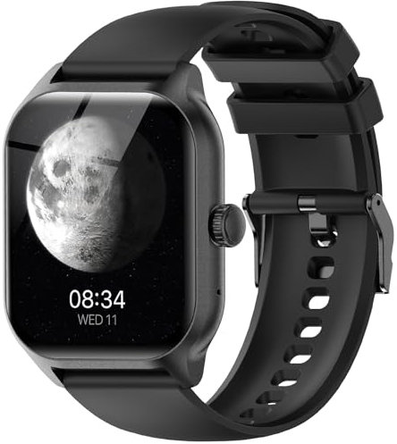 LAOYABB Smartwatch Uomo Donna, Sportivo Fitness Tracker con Effettua o Risposta Chiamate, 2.01 Intelligente Orologio con Contapassi/Cardiofrequenzimetro/Sonno, IP68 Smart Watch per Android iOS