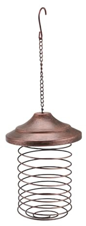 Flaroey Iron Bird Feeder Outdoor Hanging Feeding Portable Wild Birds Grease Ball Holder Park Garden Pet Bird Supply A