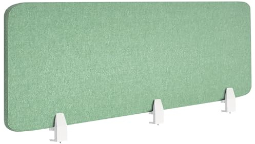 Schreibtisch Trennwand Akustik Polster grün 180 x 50 cm Schallschutz Split