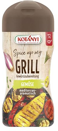 KOTÁNYI Grill Gemüse Grillgewürz 110g - Feinstes Grillgemüse mit Kotanyi-Gewürz - Gewürzmischung zum Grillen - 100% natürliche Zutaten - [Jetzt für die nächste Grillerei bestellen!]
