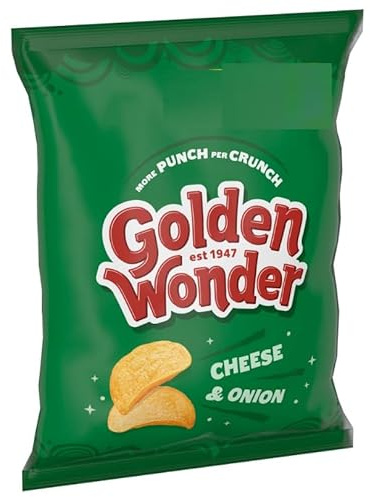Cheese & Onion Crisps, Classic Bold Flavour, Chips, Full Box, 57g