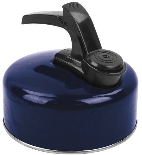 Highlander Whistling Kettle ― Aluminium, 1L Capacity ― Small & Lightweight, Great for Camping , DarkNavy
