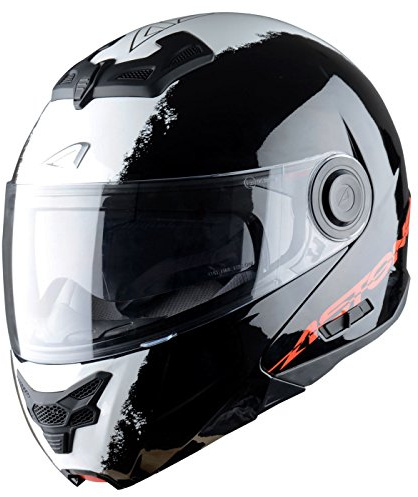 Astone Helmets Klapphelm, Streifen Schwarz, XS