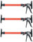 3er Set Türspanner höhenverstellbar aus Stahl - Spannweite 50-115 cm - Türzarge Montagestütze - 30 kg belastbar