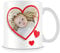 I Love Heart Personalised Photo Mug (add Photo) Customised Cup Gift