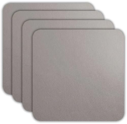ASA 7836420 Untersetzer - Glasuntersetzer - Kunstleder - Cement/Grau 10 x 10 cm