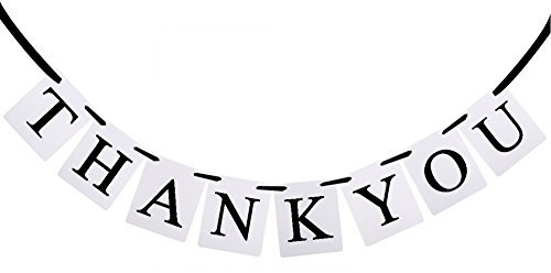 MagicW Wimpelkette Hochzeit Party Banner Girlande Schild Foto Requisiten Hängend D ̈¦Decor Hochzeit Party Dekoration Thank You