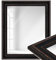 WANDStyle Spiegel 50x60 cm im Barock-Stil aus Holz, großer schwarzer Wandspiegel, Made in Germany - H550