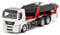siku 2715, Camion avec bateau à moteur, 1:50, Métal/Plastique, Argent/Noir, Bateau jouet flottable