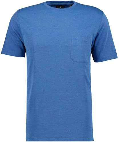 RAGMAN Herren Softknit T-Shirt Rundhals Aqua-702, 6XL