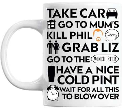 BakoIsland Shaun Of The Dead To Do List Klassische Teetasse Kaffeetasse