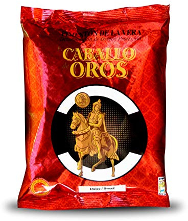 Pimentón de la Vera Ahumado Dulce Caballo de Oros D.O.P. Bolsa de 500 gr.