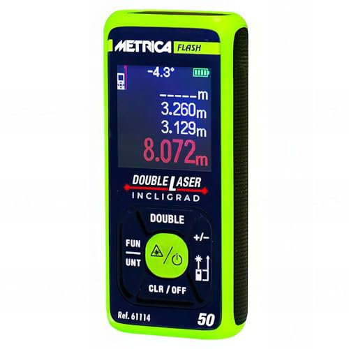 METRICA DOUBLE LASER INCLIGRAD - INDICAZIONE GRADI ANGOLO - 611114