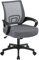 Yaheetech Bürostuhl, Ergonomischer Schreibtischstuhl mit Netzbespannung und Armlehnen, Drehstuhl aus Mesh, Chefsessel Wippfunktion, Höhenverstellbar Rückenschonend bis 136kg Belastbar, Dunkelgrau