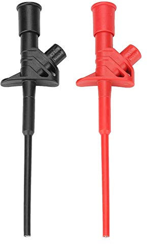 Jadeshay Testsonde Flexibler Testspannungsisolierter schneller professioneller Testhakenclip P-5004 2St Multimeter Cable Prüfhaken Clip