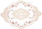Spitze Besticktes Tischset Oval 38X26Cm - Elegantes Deckchen Für Esstisch, Heimdekoration Und Bankettarrangement